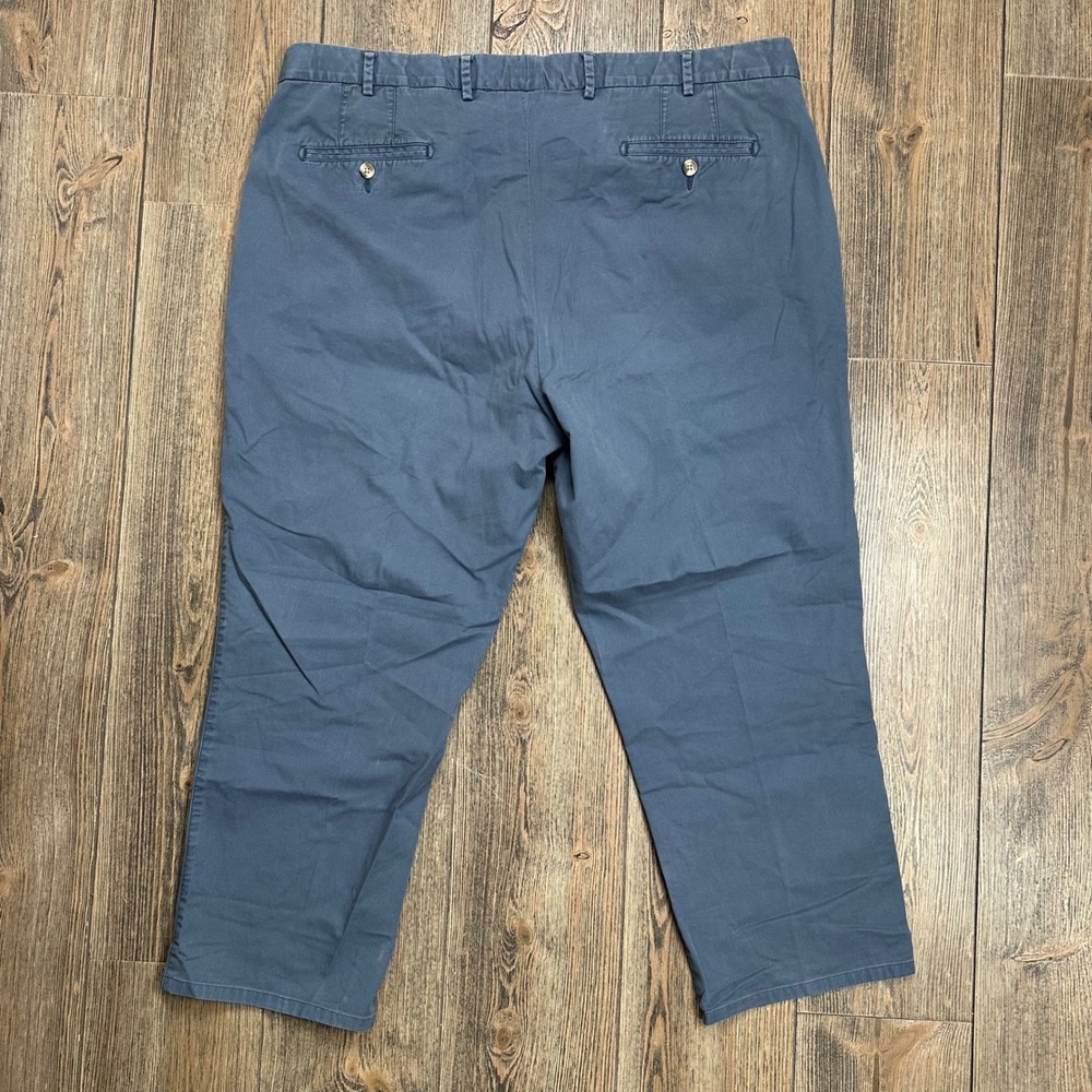 Peter Millar Soft Touch Twill Trouser Mens 42x26.5 Pants Blue Flat Front MCOB48 - Picture 5 of 9
